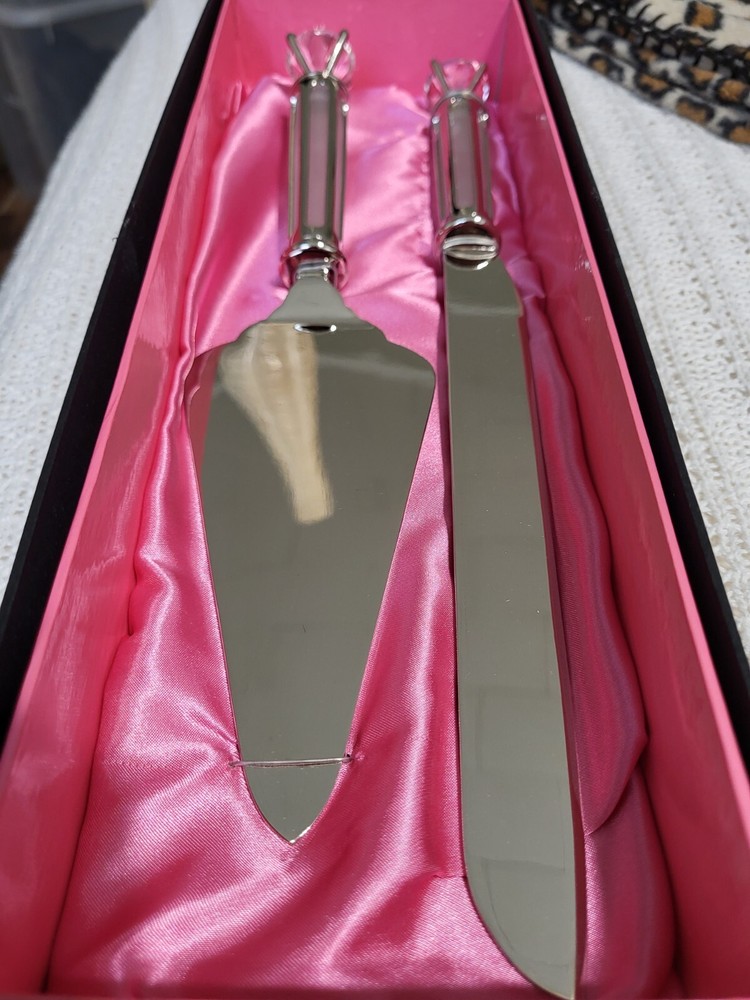 Wedding Anniversary Diamond Cake Knife & Server