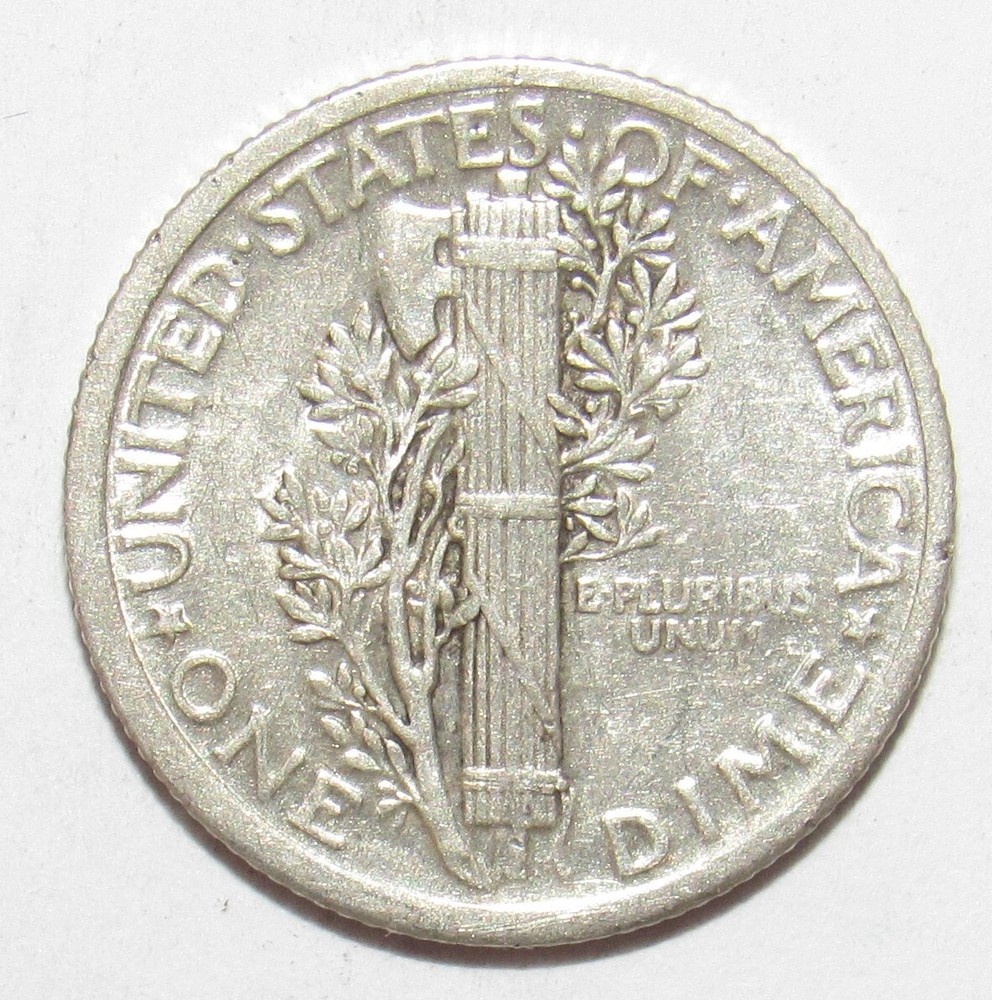 1919 Mercury Dime AU (H48)
