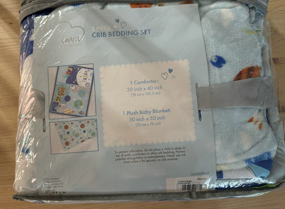 Born Loved 2-piece Crib Bedding