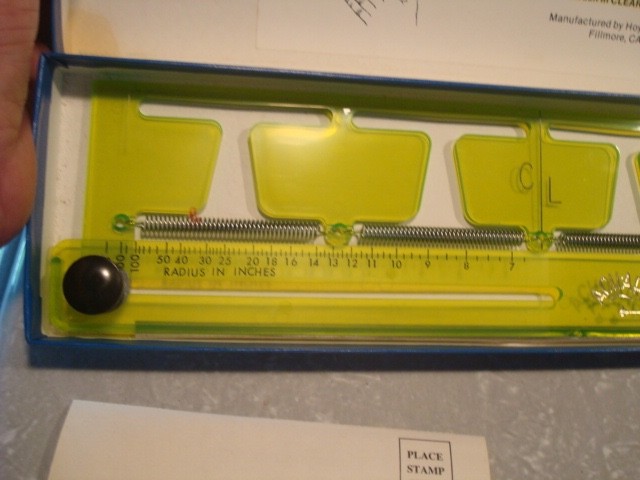 Hoyle Engineering Acu-Arc Ruler w/ Original Box Drafting Drawing Plus Alvin Comp