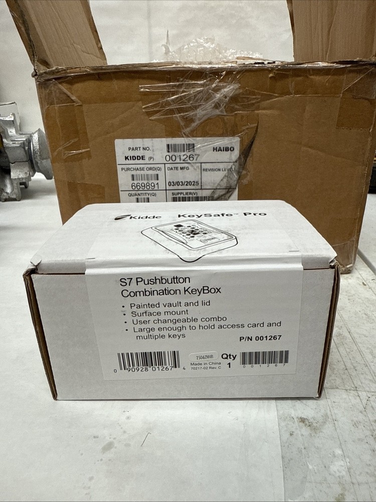 Kidde 001267 KeySafe Pro S7 Pushbutton Combination KeyBox New