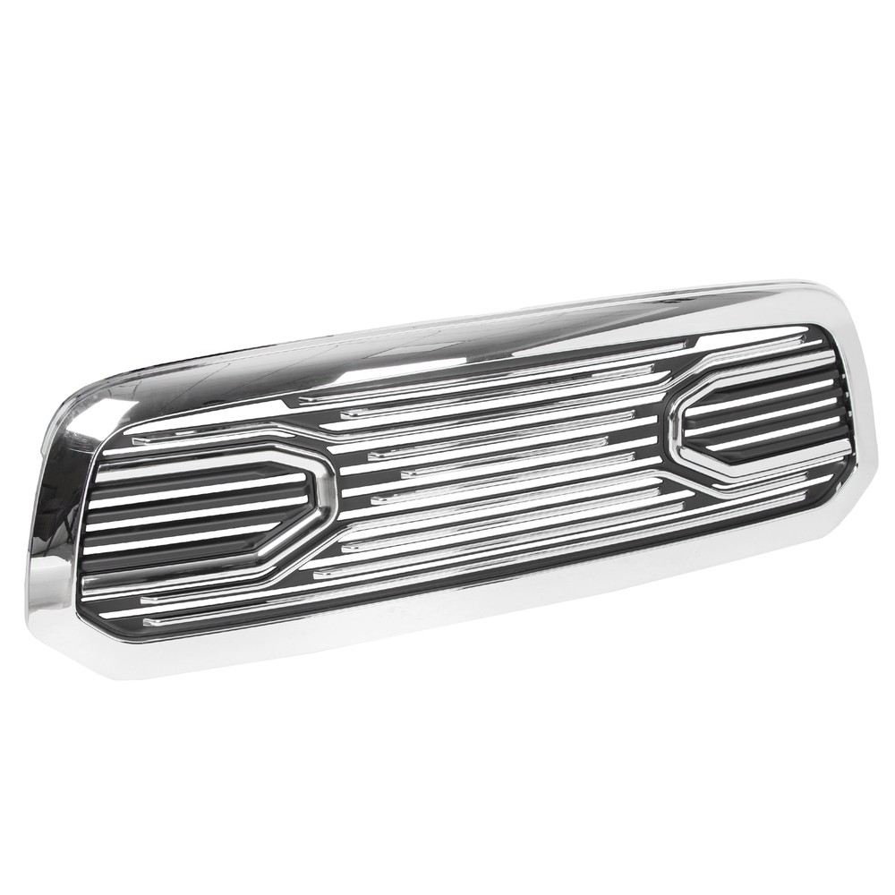 Front Bumper Grille & Shell Chrome Grill For 2013 2014-2017 2018 Dodge RAM 1500
