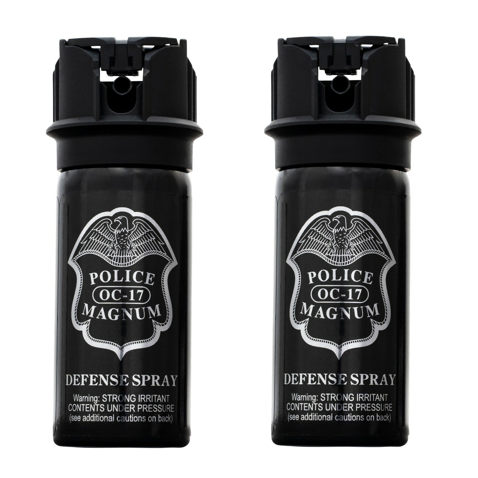 2 Police Magnum pepper spray 2 ounce Flip Top Fogger Safety Personal Defense