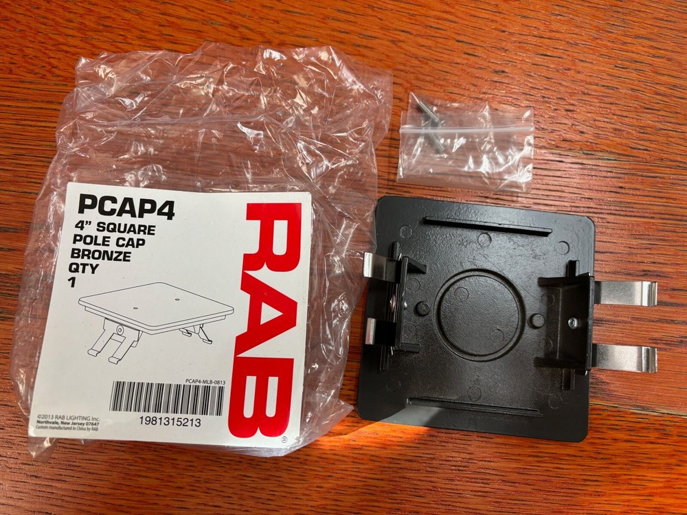 RAB Lighting PCAP4 - Bronze 4" Pole Cap for 4" Square Pole top