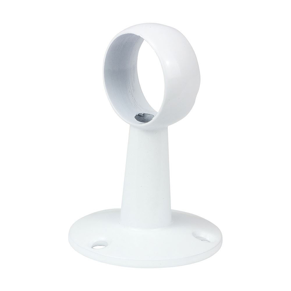 Timco - Support central - Tube rond - Blanc
