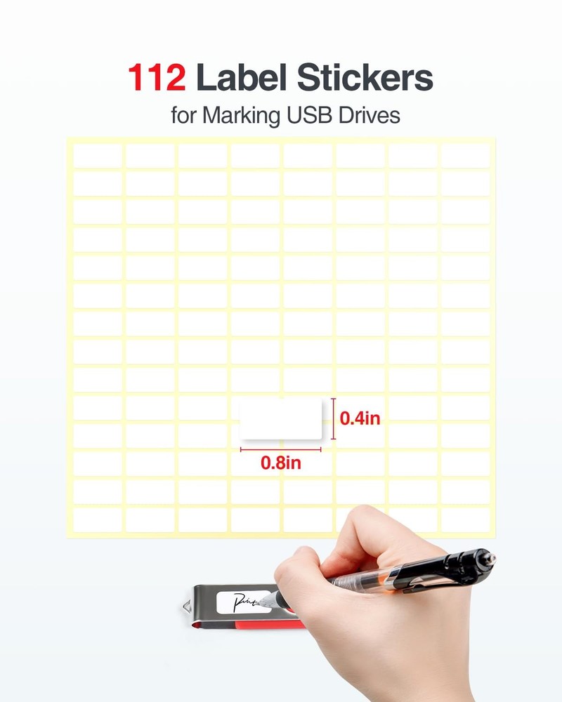 Clear Flash Drive Case with Labels, Hard USB Case Organizer, USB Storage Box ...