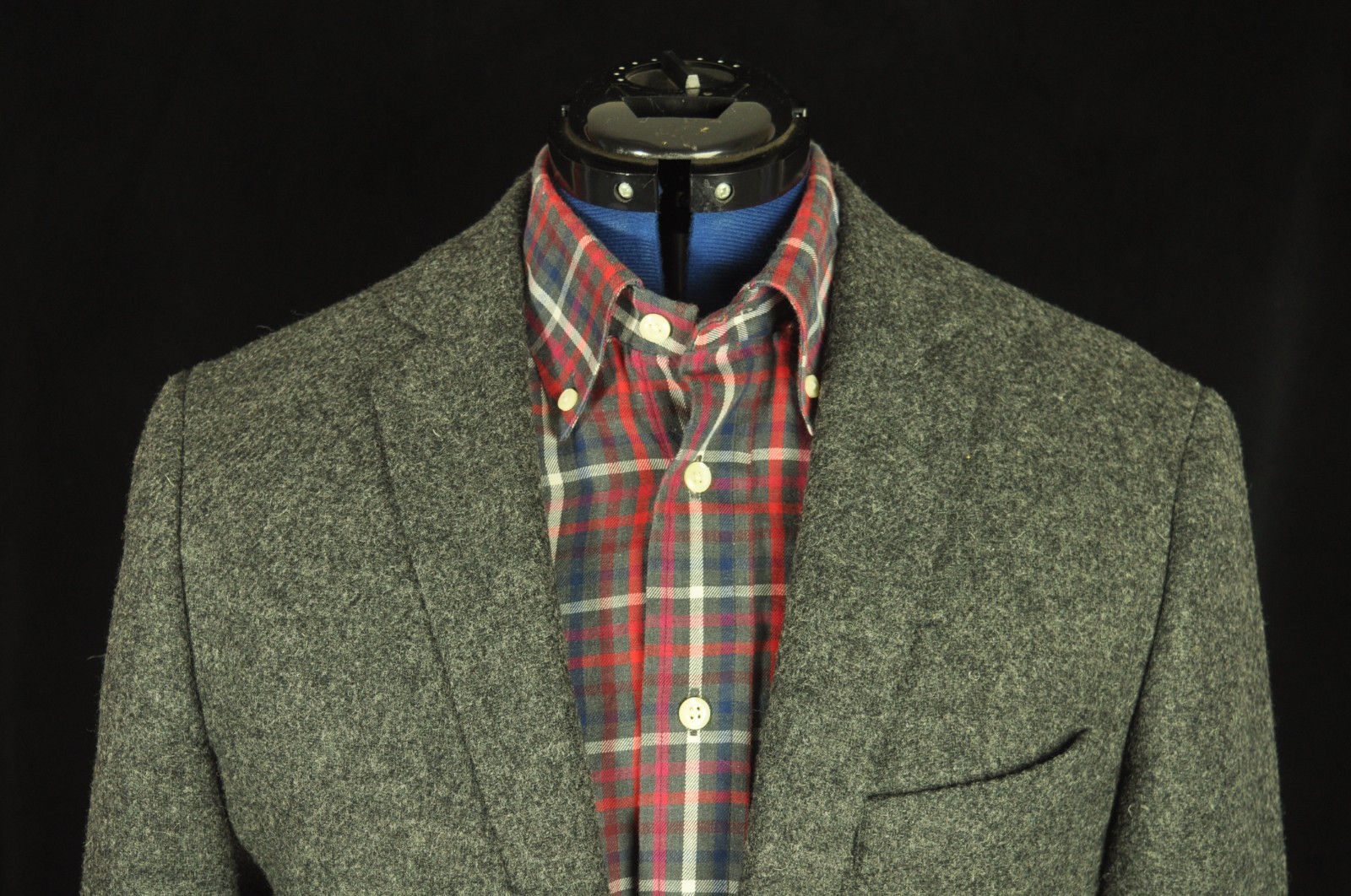 J. Crew Ludlow Moon British Wool Tweed Charcoal Gray Sport Coat 40 Long