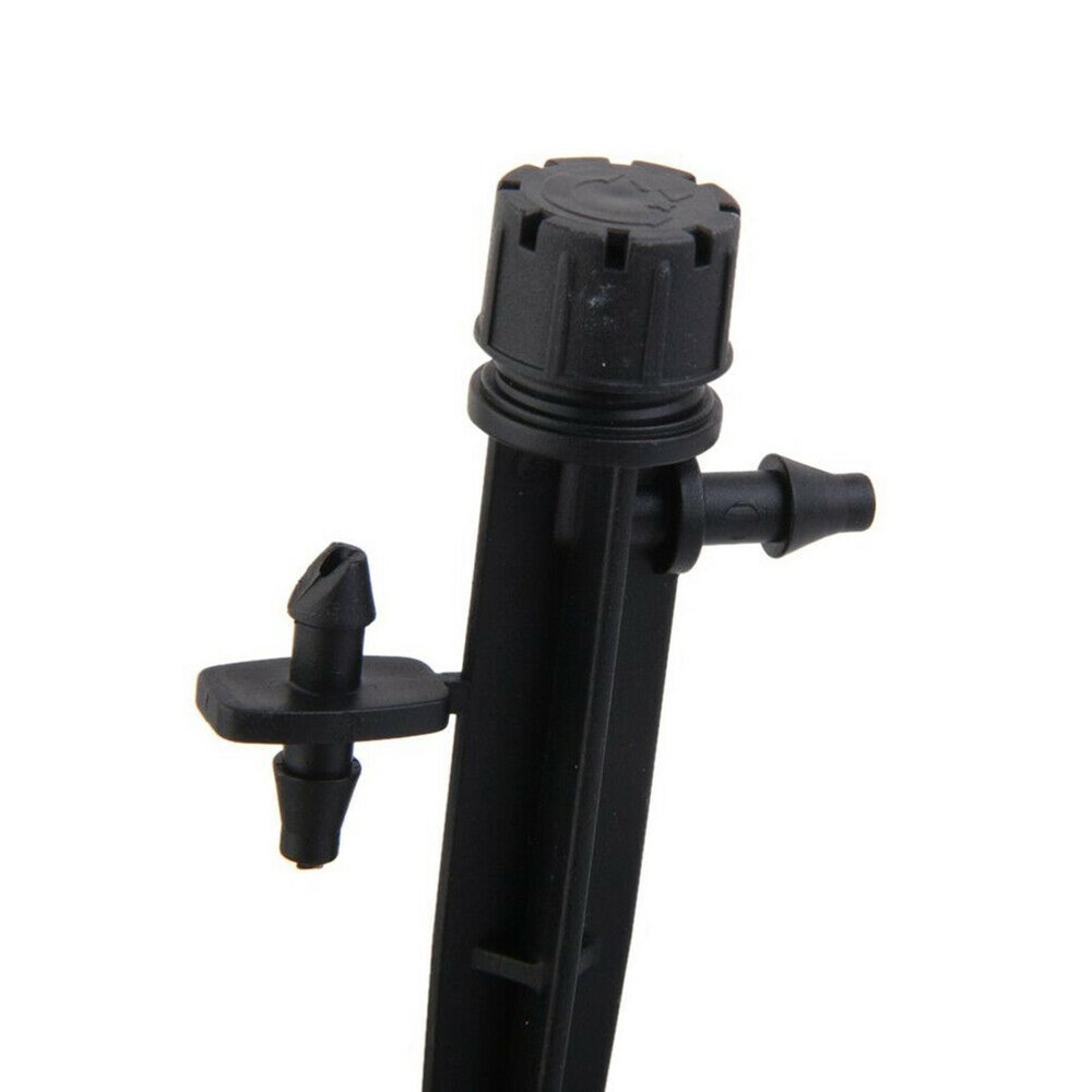50Pack Adjustable Water Flow Irrigation Dripper Nozzle Stake Emitter Drip f