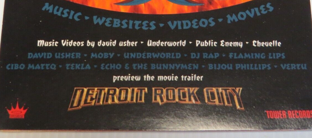 KISS DETROIT ROCK CITY THE MOVIE PROMOTIONAL ECD 1999 OFFICIAL