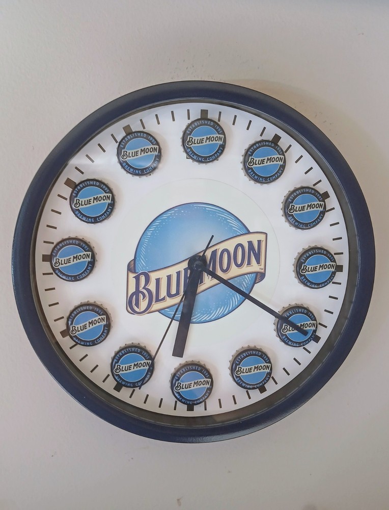 Blue Moon Beer Clock