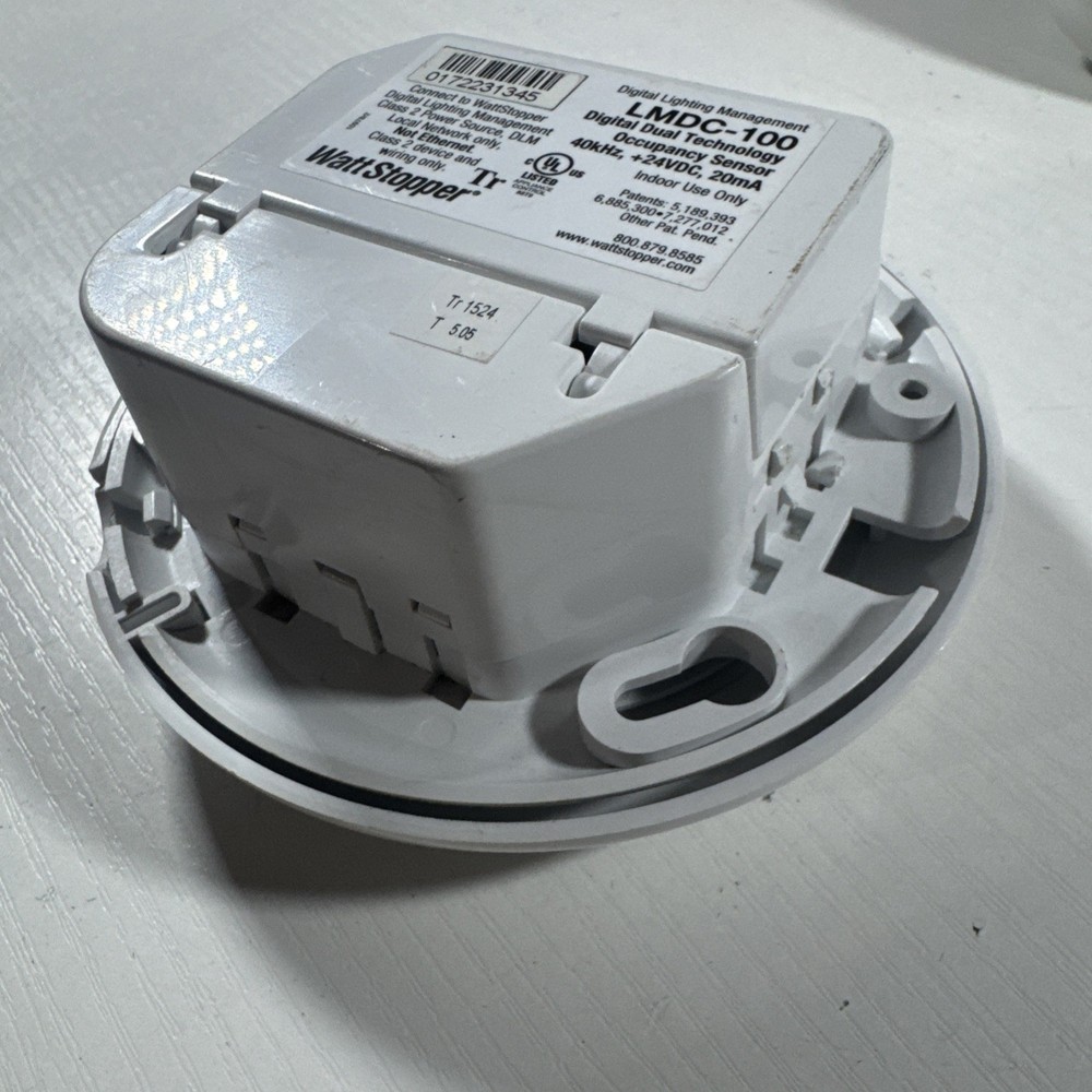 READ (2) Wattstopper LMDC-100 DLM Dual Tech Sensor Ceiling Mount UNTESTED