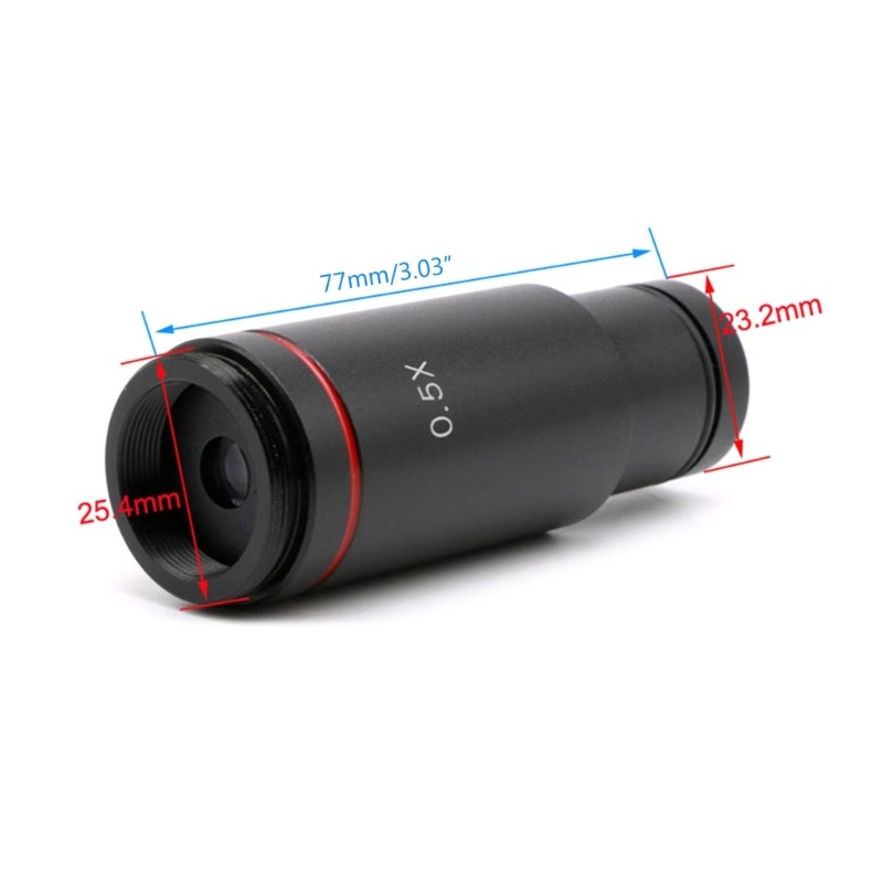 0.5X Microscope C mount Adapter Trinocular Microscope Reduce Lens CCD Camera