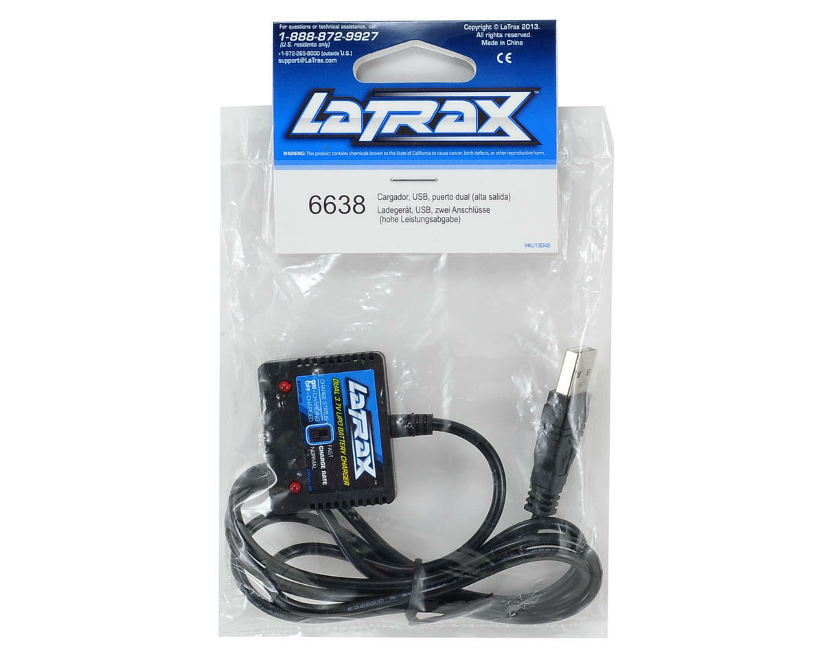 Traxxas LaTrax Alias USB Dual 3.7V Port LiPo Battery Charger (High Output)