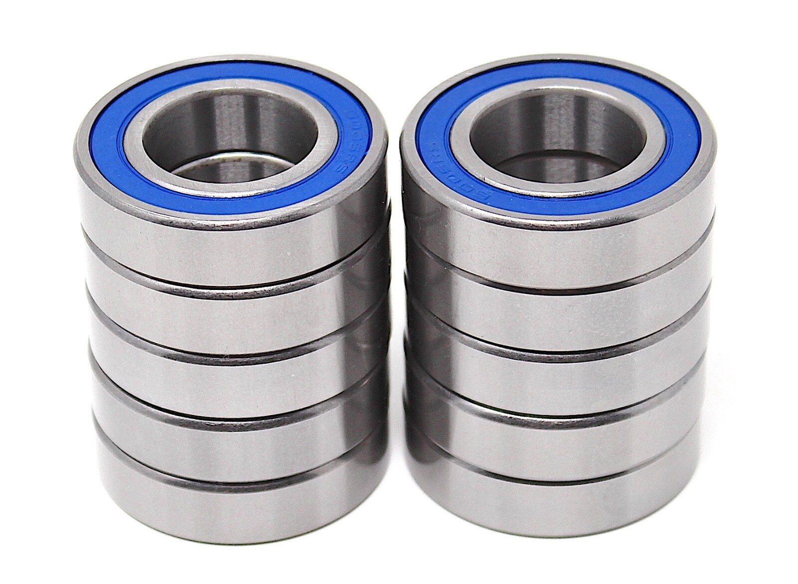 (10) 6005-2RS HD Rubber Seal Ball Bearing 25x47x12, 6005RS EMQ - 5 Year Warranty