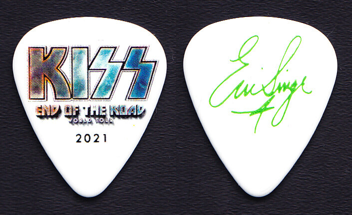 KISS Eric Singer Signature Band Logo V2 Guitar Pick - 2021 End Of The Road Tour
