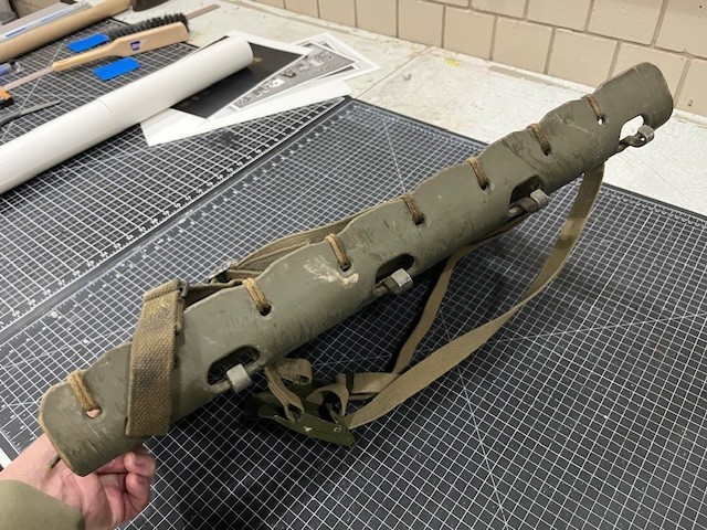 5-24-44 Dated 2nd Pattern Pack Board with Straps, American Seating