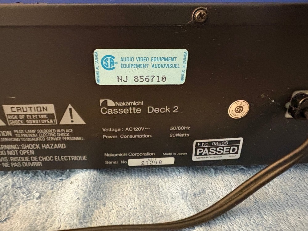 Nakamichi Cassette Deck 2