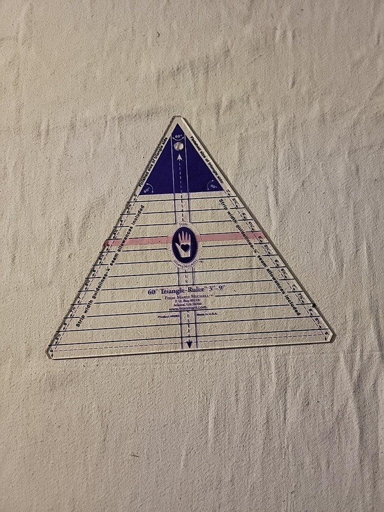 Triangle-Ruler Small 60 Degree 3"-9" Marti Michell