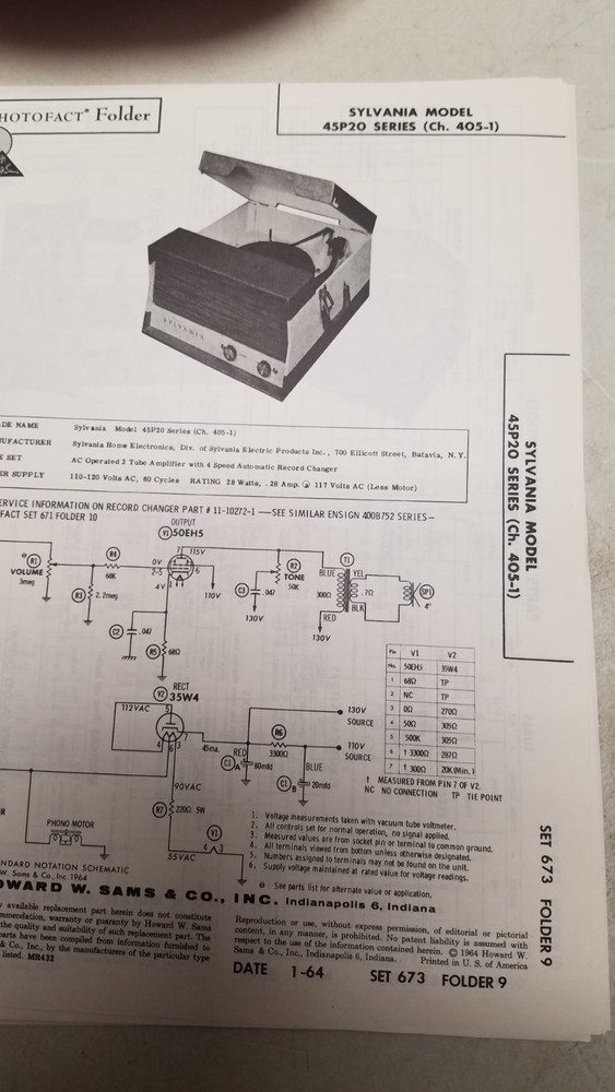 Sam's Photo Facts #673 1/64 missing folder #2 (D)