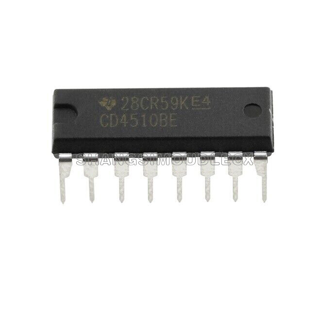 5POCS DIP16 CD4510BE CD4510 CMOS PRESETTABLE UP/DOWN COUNTERS