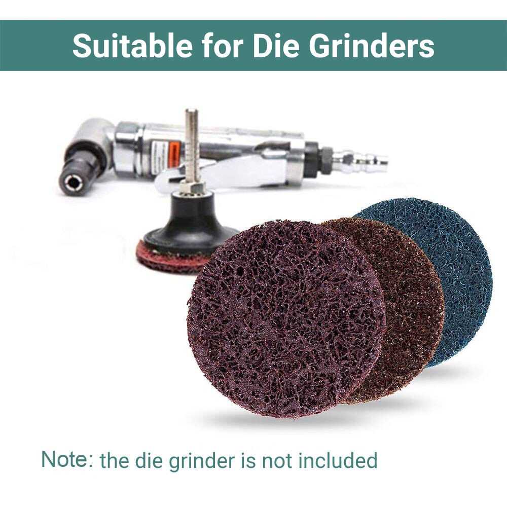 2 inch Roll Lock Surface Prep Conditioning Quick Change Sanding Discs w/ Holder