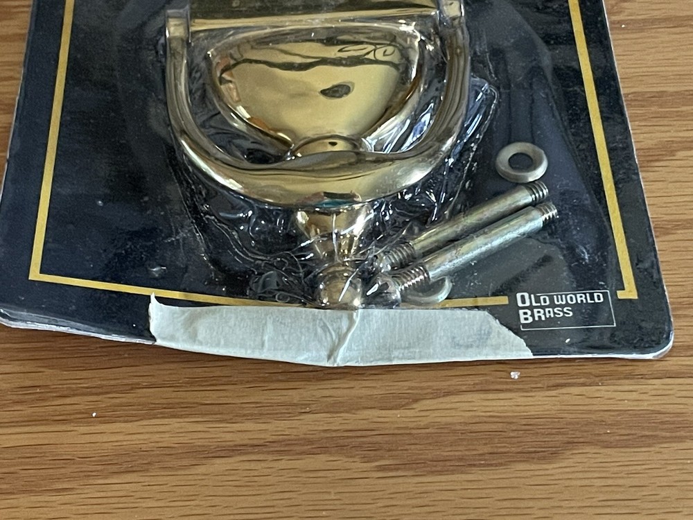 Old World Brass - Solid Brass Door Knocker - Open Package - 6 inch by 3 inch