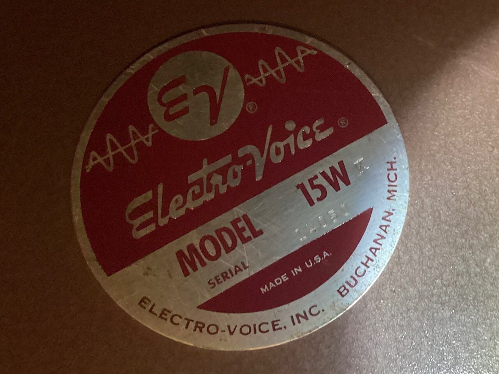 1 Electro Voice 15Wk , Working condition
