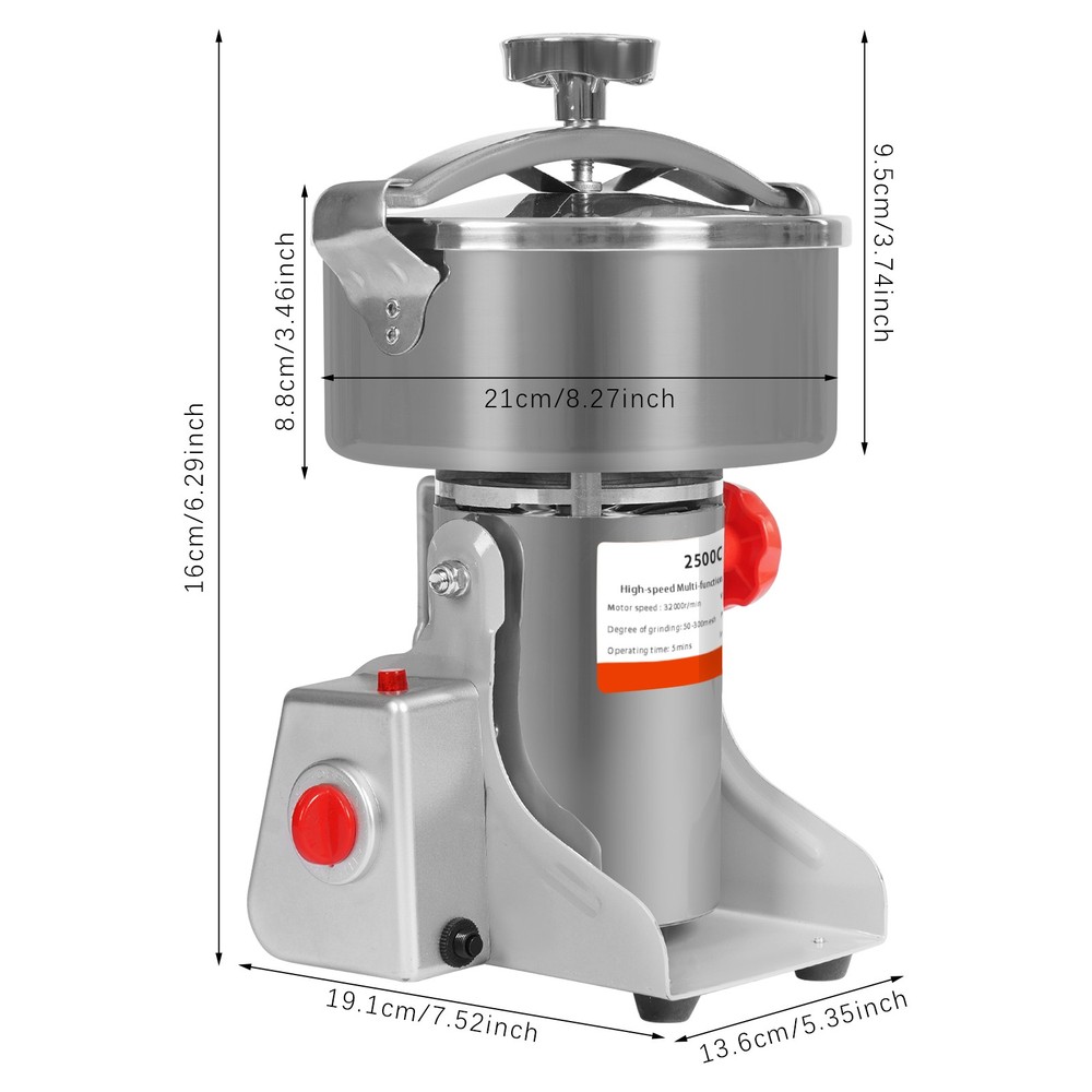 110V Electric Herb Grain Grinder - High-Speed, Durable, Efficient Mill
