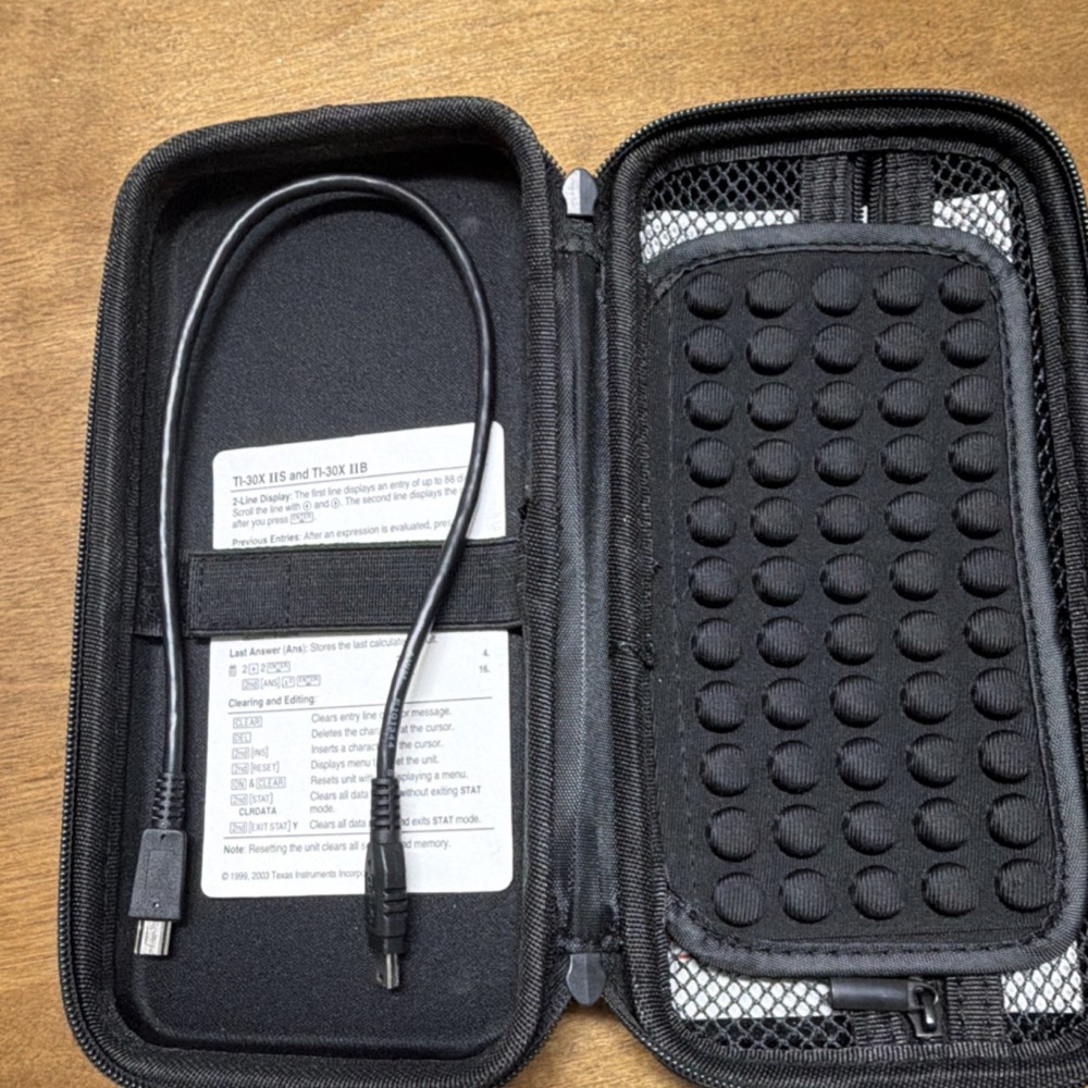 Texas Instruments TI-84 Plus CE Graphing Calculator LCD USB Case Cable
