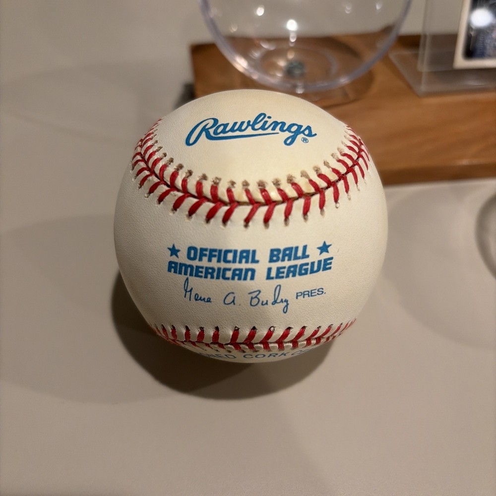 Darin Erstad Signed Autographed Baseball MLB with Upper Deck Card