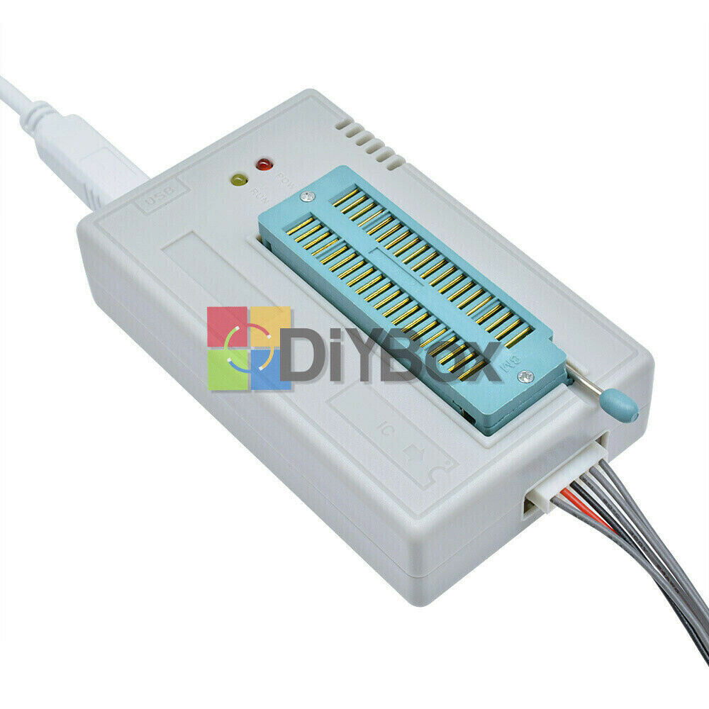TL866II Plus Programmer USB EPROM BIOS 7 Adapters Socket Extractor for 13000 IC