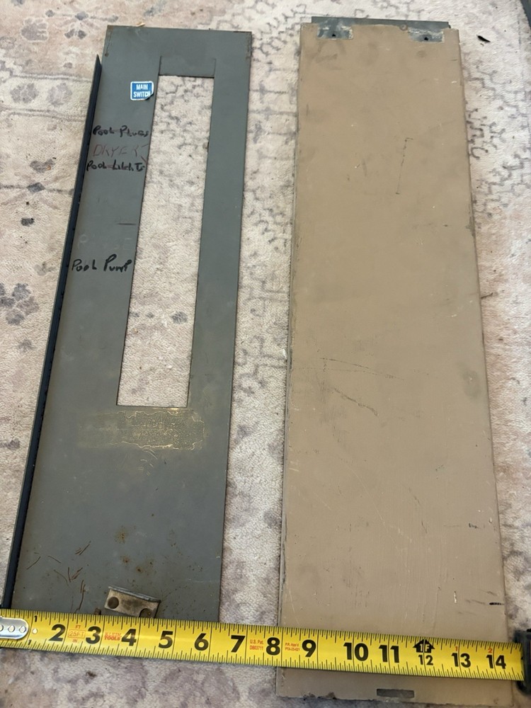 Electrical Panel Cover And Dead Front