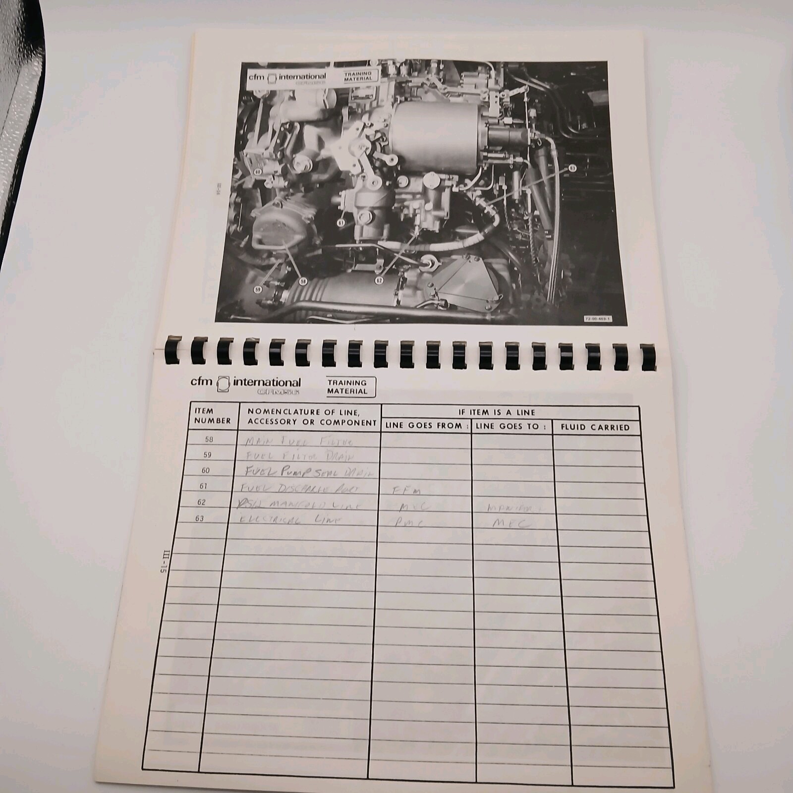 Vintage CFM International CFM56 Engine Maintenance Introduction Student Notebook