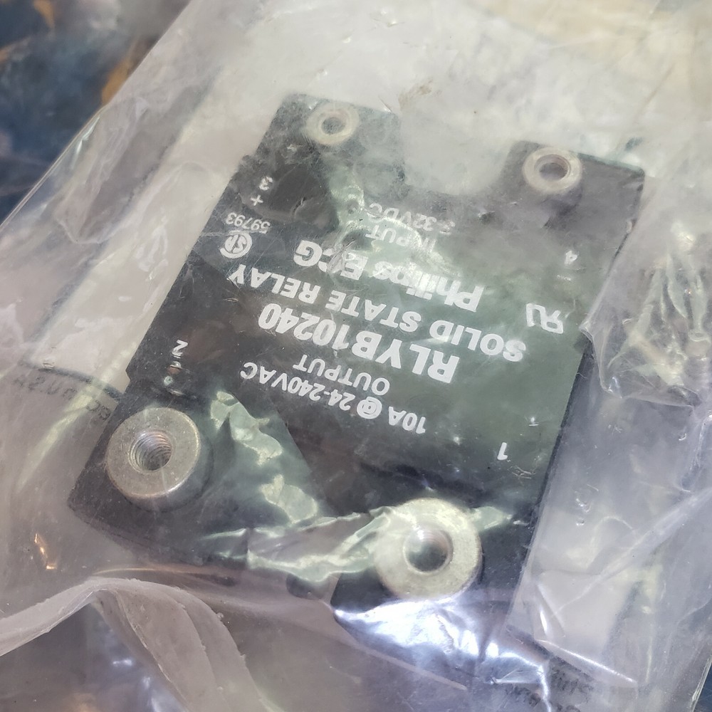 PHILLIPS ECG RLYB10240 Solid State Relay SPST 240 VAC 10a New $25