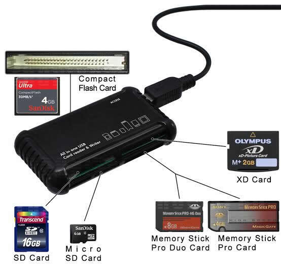 Lightning, USB 3.0 & USB C Memory Card Reader Adapter For Micro SD TF CF SDHC