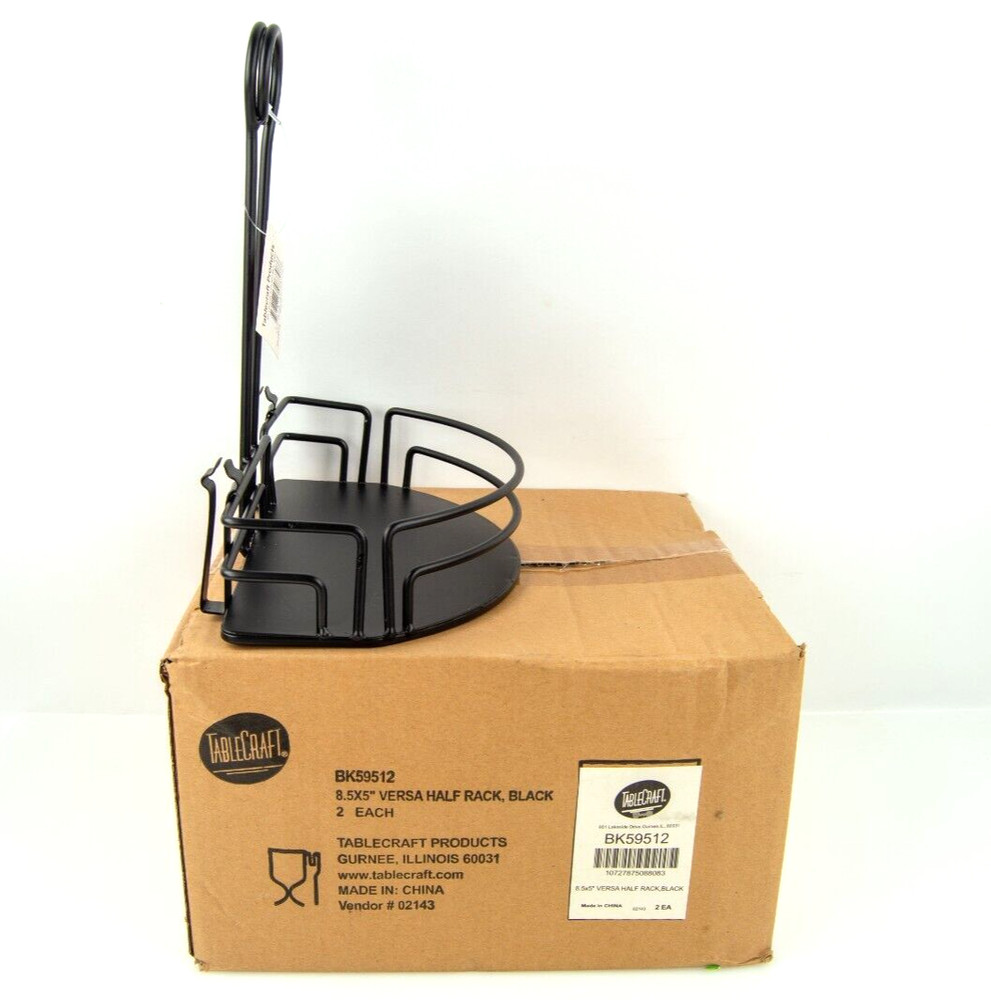 2x TableCraft BK59512 Mediterranean Versa Rack Half Condiment Racks- Sealed