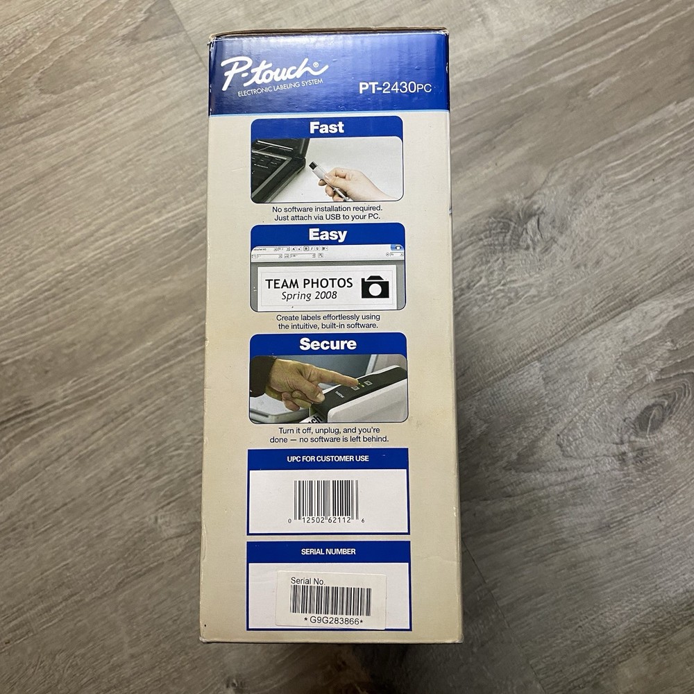 Brother P-Touch PT-2430PC Plug & Label Printer Professional Prints from PC🔥🔥🔥