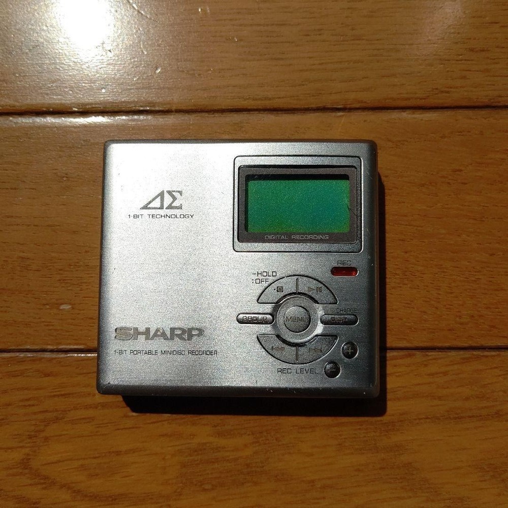 SHARP MD-DR7-S MD Recorder 1-BIT Portable Working Confirmed