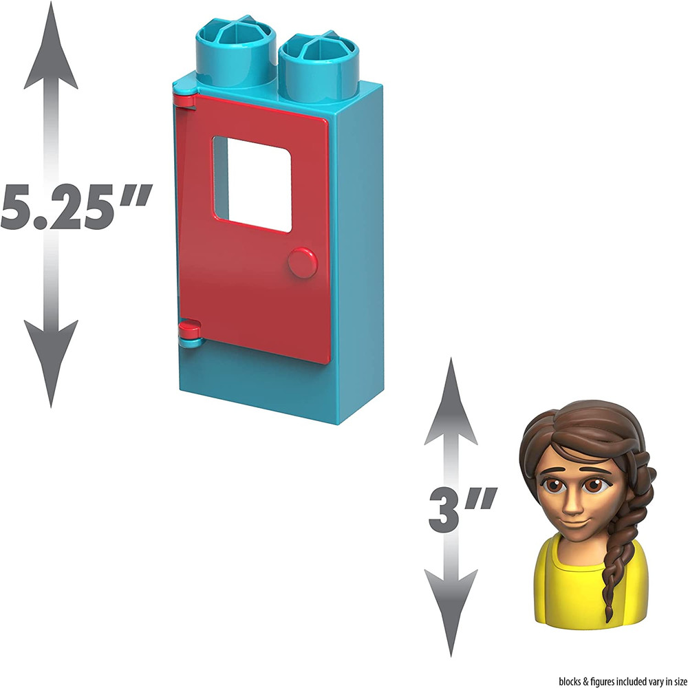 Cocomelon Patch Academy, 53 Large Building Blocks Includes 6 Character Figures,
