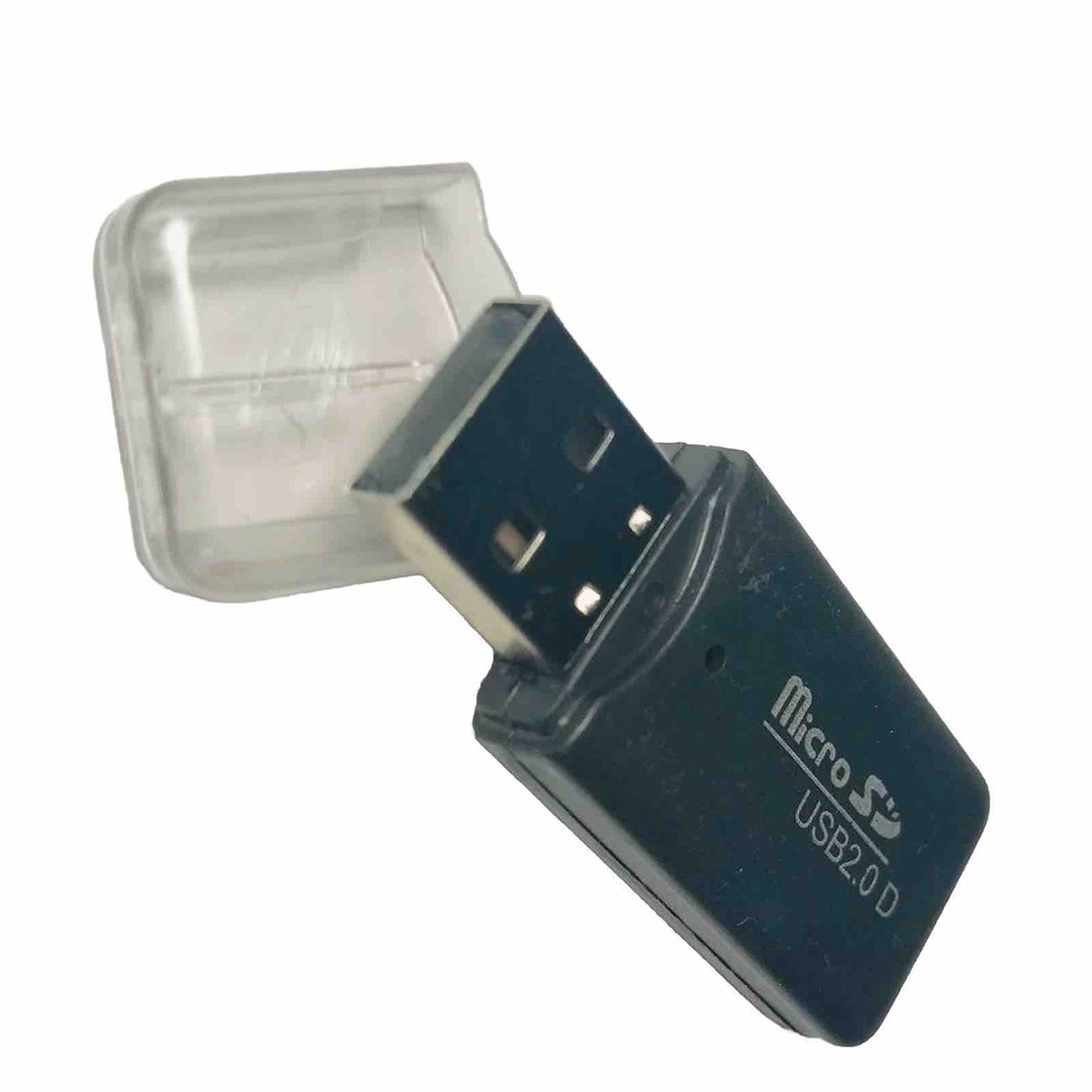 USB Micro SD Card Reader TF Adapter with LED — High Speed, Windows/Mac/Linux