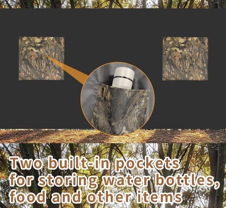 Hunting Tree Stand Blind Cover Camo 35" x 102" Blind 2 Person Stand for Deer New