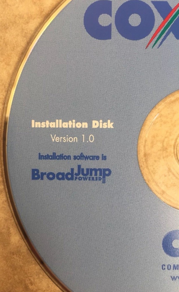 COX COMMUNICATIONS High Speed Internet Installation Disc/CD (2001)