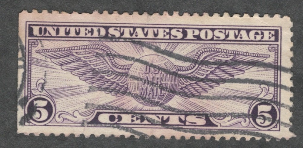 US. C12. 5c. Winged Globe. Used. 1930.