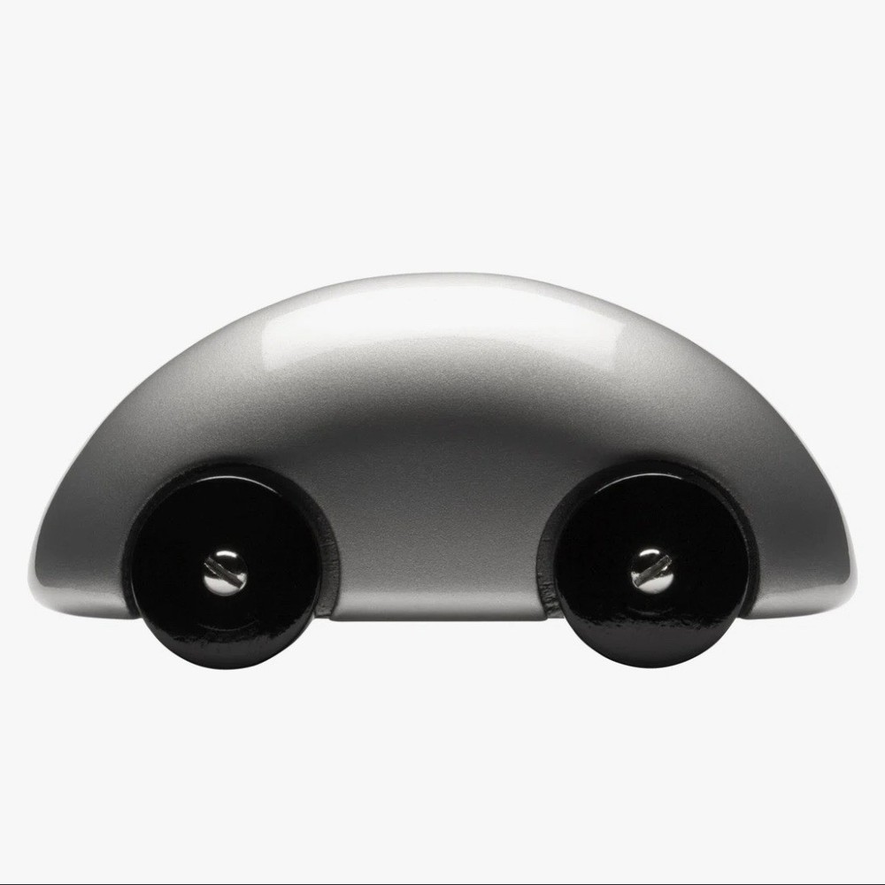Playsam Classic Streamliner Silver/Black Wooden Car