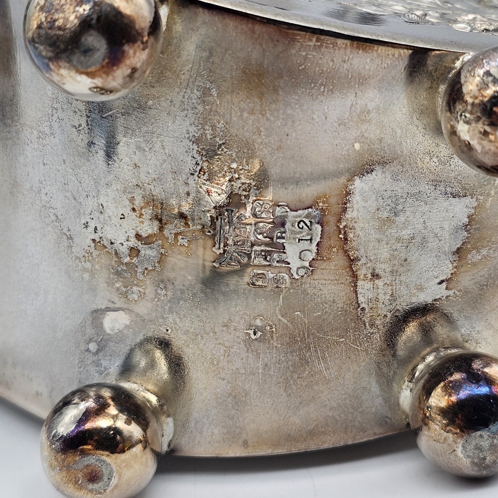 Antique James Dixon & Sons Silverplate Sugar Shuttle EPBM Bugle Backstamp