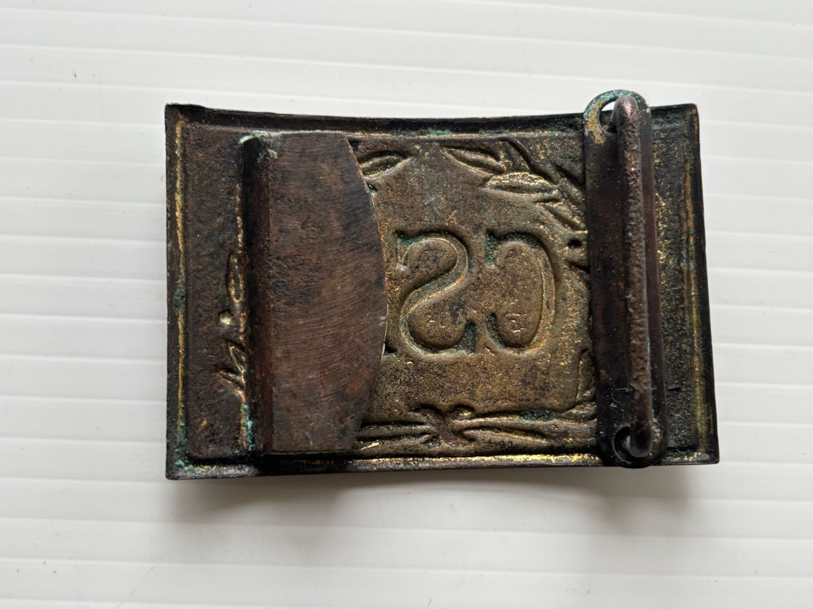 VINTAGE CIVIL WAR CONFEDERATE STAMPED CSA BELT BUCKLE EARLY REPRODUCTION