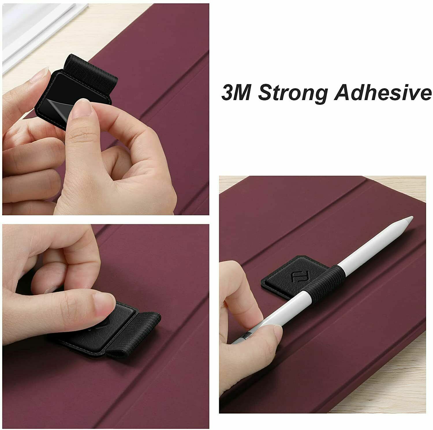 [4 Pack] Pen Loop Holder for Apple Pencil 1st 2nd Gen Elastic Adhesive Pen Pouch