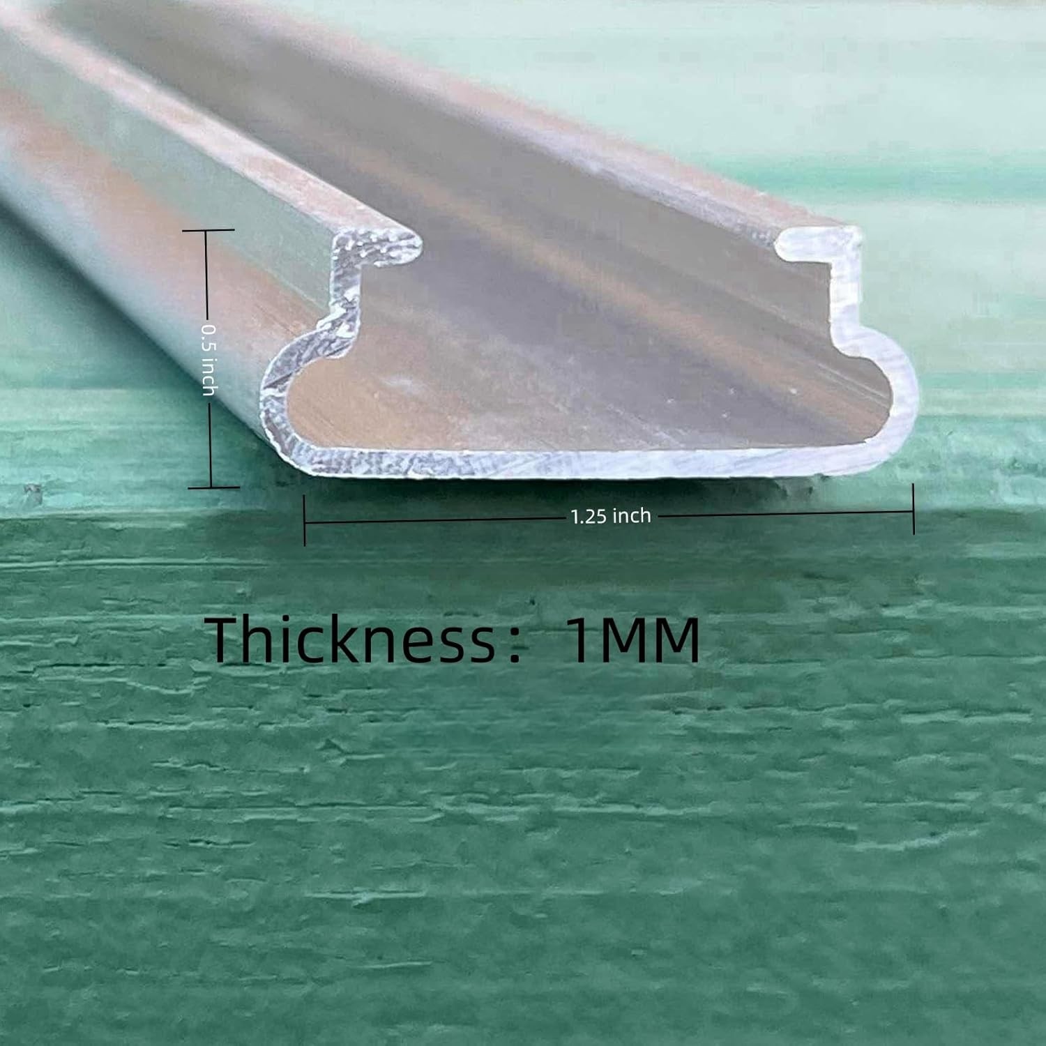 20 Set 6.6 FT Wiggle Wire Lock Channel Greenhouse Spring Channel Aluminum Alloy