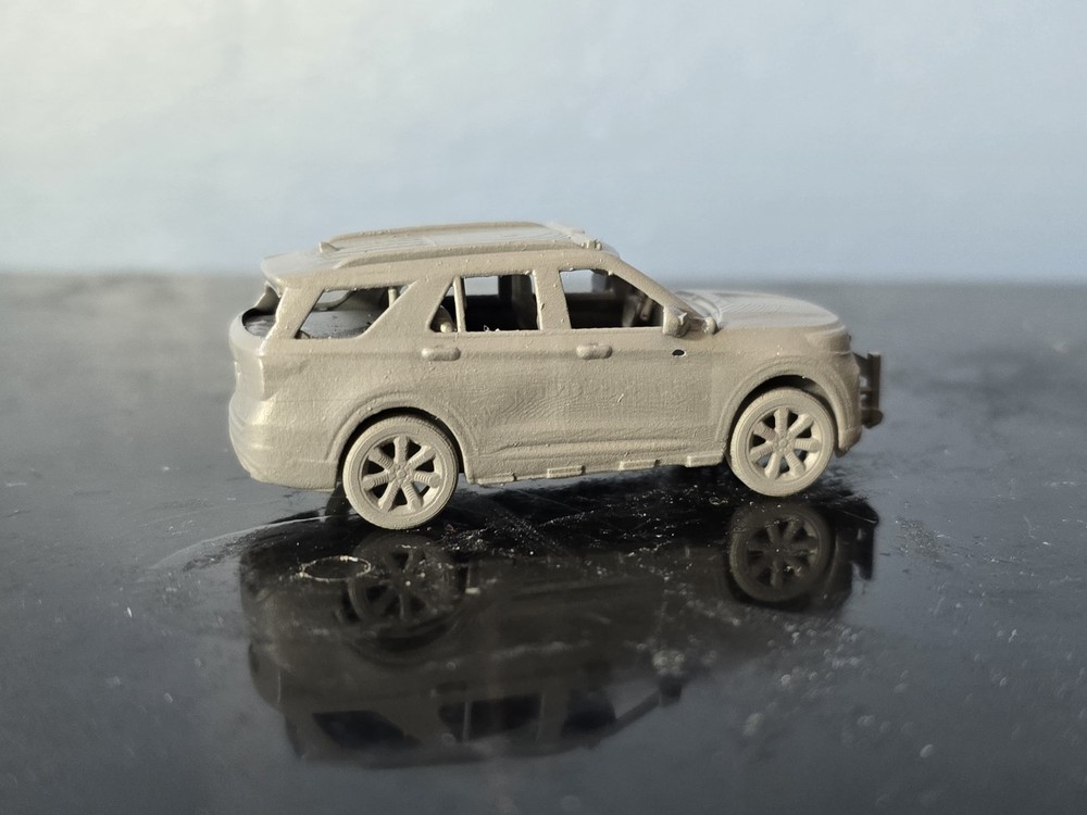 Ho Scale Ford Explorer Interceptor 2 Pack Undecorated Kit 3d Printed