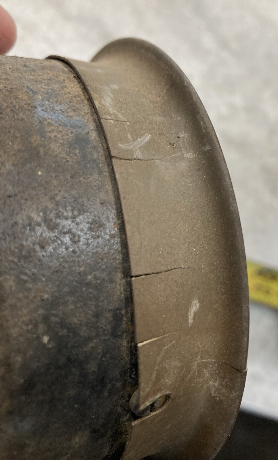 Original EARLY Vintage US GAUGE 4 1/2” WITTEMANN Steampunk Pressure BRASS Old